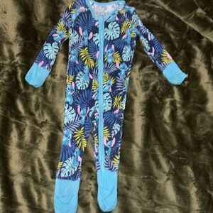 HTF Little Sleepies 3/6 months Disney Stitch print